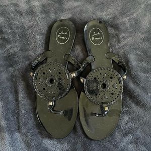 NWOT Black Jack Rogers Jelly Sandals